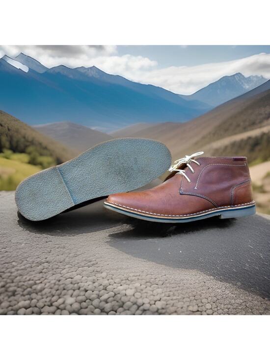 Steve Madden Heston Chukka Boots Tan Leather - Worn Twice/Cleaned Men’s Size 12 main image 13